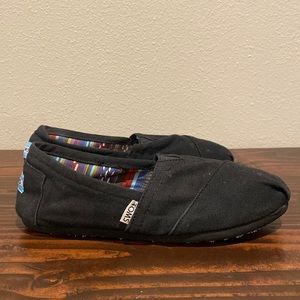 Toms classic alpargata canvas slip on flat shoes size: 6.5W